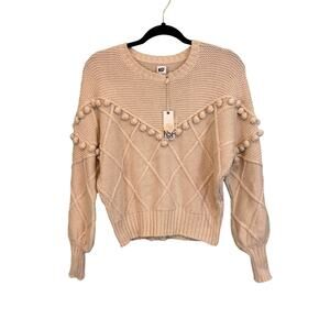 NWT NSF Sweater Womens Tan Small